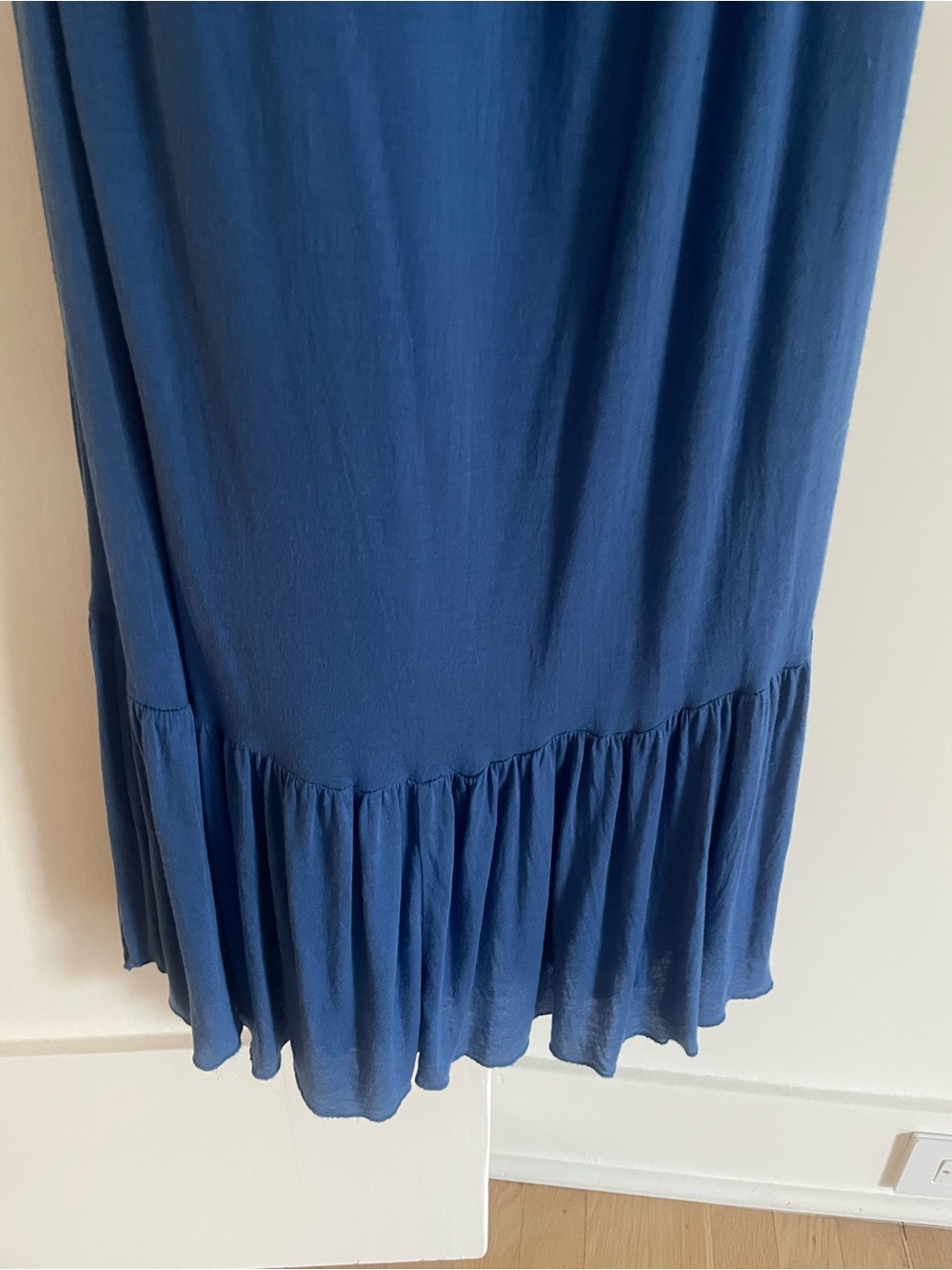 Blue Women's Strapless Maxi Dress - Picture 3 of 4